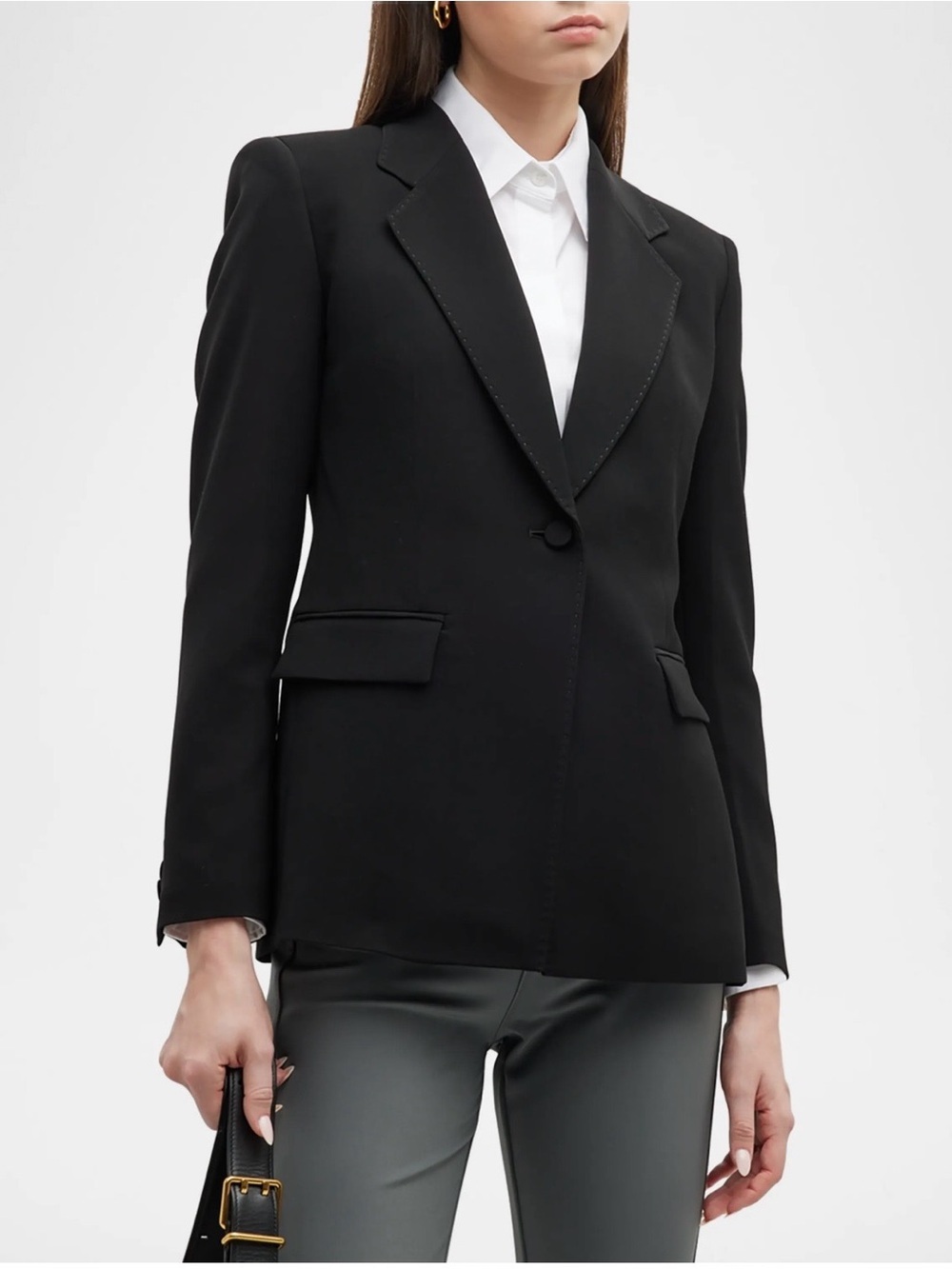 NEW! Lafayette 148 New York Holder Single-Button Jacket